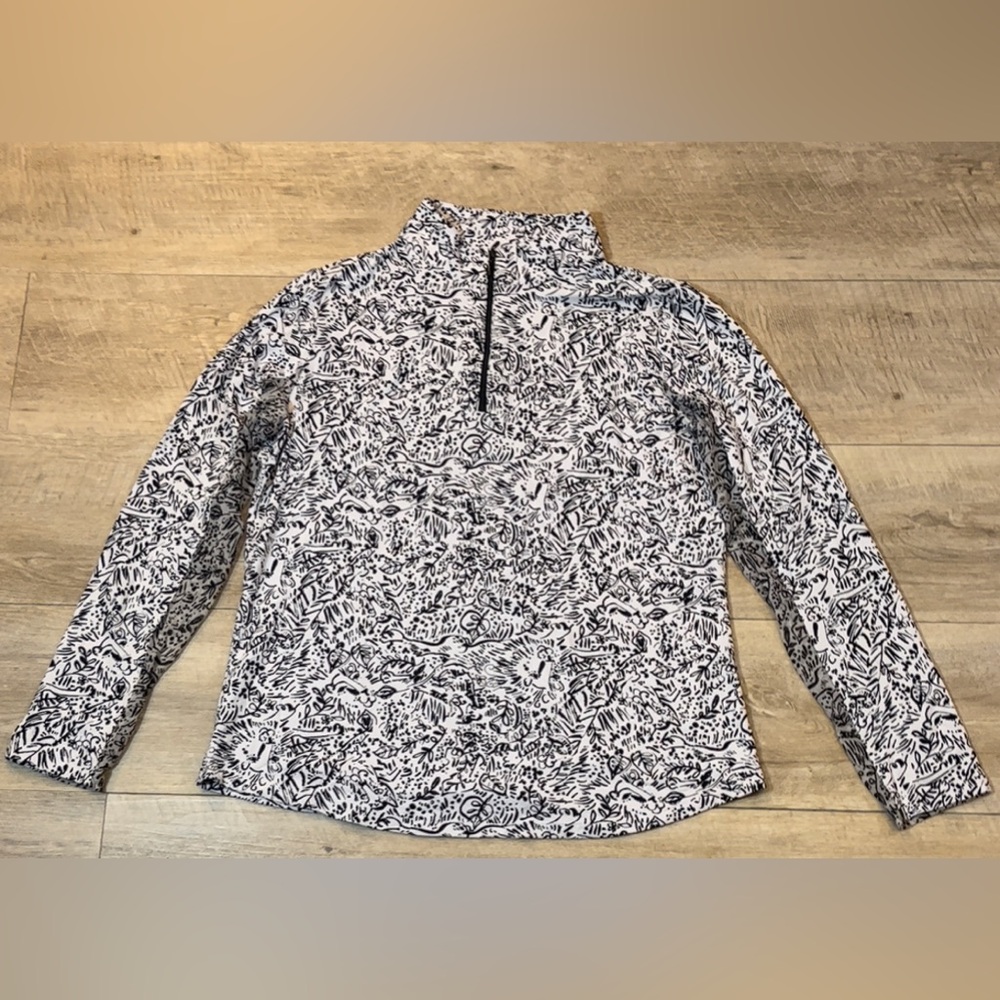 IBKUL Women’s Sun Protection Long Sleeve 1/4 Zip Pullover Size Large